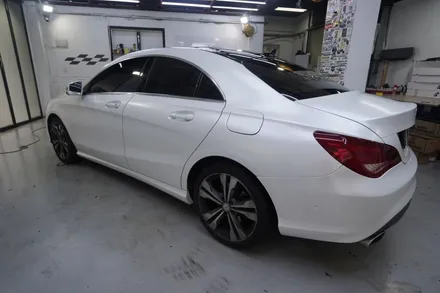 벤츠 CLA 200d 전체 랩핑, 에이버리 슈프림 사틴 화이트펄 시공기 by 인천 / 부천 원미구 상동