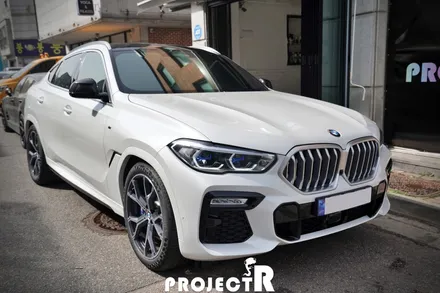 BMW X6 신차패키지 글라스틴트 선셋 열차단 썬팅, 헤드라이트 생활보호PPF, 루프스킨 시공기 by 부천 프로젝트알 / 부천 원미구 상동