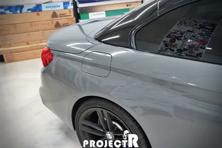 BMW M4 컨버터블 에이버리 락그레이 전체 랩핑, 인천 자동차 래핑 전문점 프로젝트알 / 부천 원미구 상동