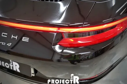 포르쉐 911 카레라 4 전체 랩핑, 에이버리 유광블랙 자동차 래핑 by 부천랩핑 전문 프로젝트알 / 부천 원미구 상동