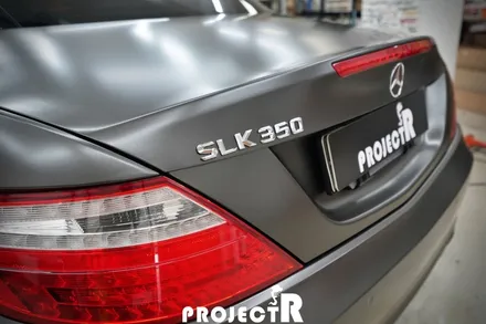 벤츠 SLK 350 전체 랩핑, 에이버리 사틴 바솔트 메탈릭  시공 in 부천 프로젝트알 / 부천 원미구 상동
