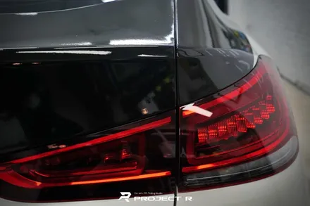 벤츠 GLE 400d 투톤랩핑, 상판 3M2080 유광블랙 부분 랩핑 시공, 부천 프로젝트알 / 부천 원미구 상동