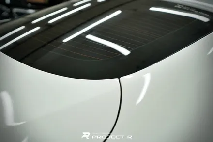 벤츠 C클래스 C220d 쿠페 에이버리 유광 화이트 전체 랩핑 시공, 부천 상동 프로젝트알 / 부천 원미구 상동