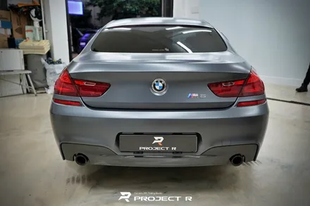 BMW 6시리즈 M6 그란쿠페 전체 랩핑, 에이버리 슈프림 사틴 그라파이트 메탈릭 시공, 부천랩핑 프로젝트알 / 부천 원미구 상동