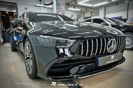 부천 PPF, 벤츠 AMG GT 4도어 앞범퍼 울트라핏 PPF 시공, 프로젝트알 / 부천 원미구 상동