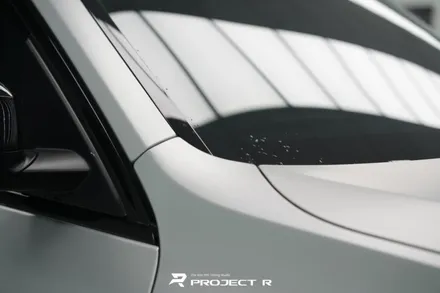 부천 랩핑, BMW X7 사고수리 후 부분 랩핑 재시공, 에이버리 사틴 실버메탈릭 / 부천 원미구 상동