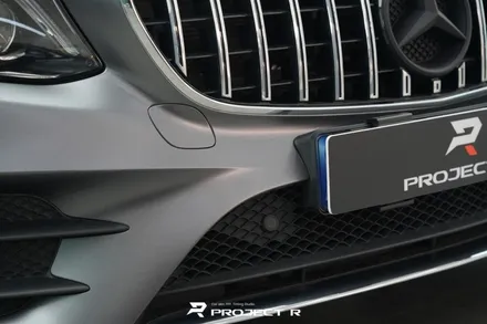 벤츠 E클래스 E450 카브리올레 전체 랩핑, 3M 사틴 다크그레이 시공, 부천 프로젝트알 / 부천 원미구 상동