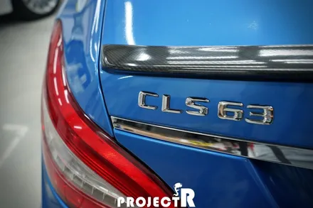 벤츠 CLS63 AMG 전체 랩핑, 에이버리 브라이트 블루 메탈릭 자동차 래핑 시공기 by 부천 프로젝트알 / 부천 원미구 상동