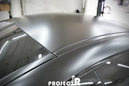 벤츠 AMG GT 전체 랩핑, 에이버리 사틴블랙 자동차 래핑, 부천랩핑 프로젝트알 / 부천 원미구 상동