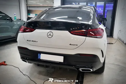 벤츠 GLE 400d 투톤랩핑, 상판 3M2080 유광블랙 부분 랩핑 시공, 부천 프로젝트알 / 부천 원미구 상동