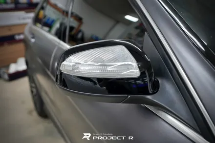 벤츠 C클래스 전체 랩핑 재시공, 에이버리 사틴그레이 시공, 부천랩핑 프로젝트알 / 부천 원미구 상동