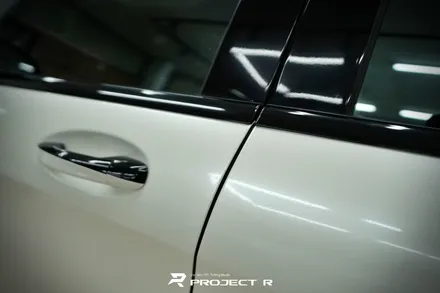 벤츠 S63 AMG 에이버리 유광 화이트펄 전체 랩핑, 부천 자동차랩핑 프로젝트알 / 부천 원미구 상동