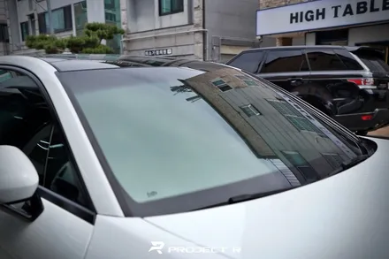 포르쉐 파나메라 펠트지 및 글라스틴트 선셋 열차단 썬팅, 헤드라이트 스모그 PPF, 부천 상동 프로젝트알 / 부천 원미구 상동