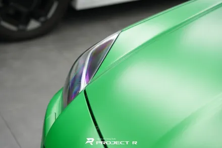 벤츠 SLK55 AMG 전체 랩핑, 오토벨벳 사틴 그린헬 시공, 부천 자동차랩핑 프로젝트R / 부천 원미구 상동