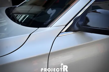BMW 7시리즈 740Li 유광 화이트펄 전체 랩핑, 실내 유광 카본 자동차 래핑 by 프로젝트알 / 부천 원미구 상동