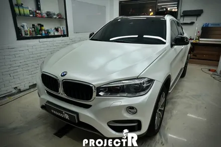 인천 자동차 랩핑, BMW X6 에이버리 사틴 화이트 펄 전체 랩핑 시공기 by 프로젝트알 / 부천 원미구 상동