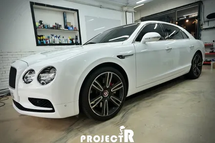 벤틀리 플라잉스퍼 전체랩핑, 에이버리 유광 화이트 자동차 래핑 in 프로젝트알 / 부천 원미구 상동