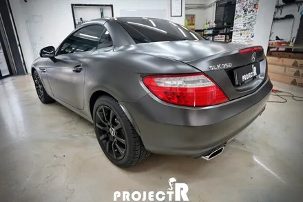 벤츠 SLK 350 전체 랩핑, 에이버리 사틴 바솔트 메탈릭  시공 in 부천 프로젝트알 / 부천 원미구 상동