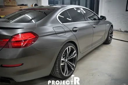 BMW 6시리즈 640d 전체 랩핑, 에이버리 사틴 바솔트 메탈릭 시공, 부천 자동차 랩핑은 프로젝트알~ / 부천 원미구 상동
