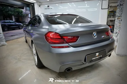 BMW 6시리즈 M6 그란쿠페 전체 랩핑, 에이버리 슈프림 사틴 그라파이트 메탈릭 시공, 부천랩핑 프로젝트알 / 부천 원미구 상동