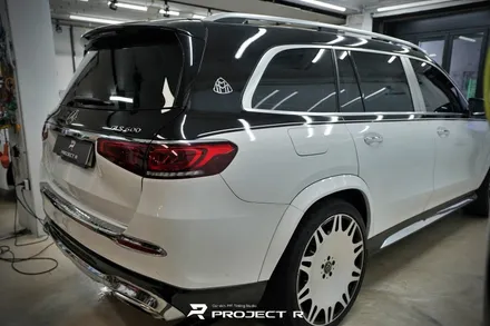 벤츠 마이바흐 GLS600 듀오톤 투톤랩핑, 상단 3M2080 유광블랙 시공, 부천랩핑 프로젝트알 / 부천 원미구 상동