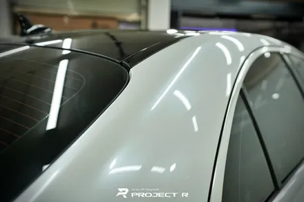 부천 벤츠 S클래스 S350d 전체랩핑, 비닐프로그 유광 화이트펄 재시공, 프로젝트알 / 부천 원미구 상동
