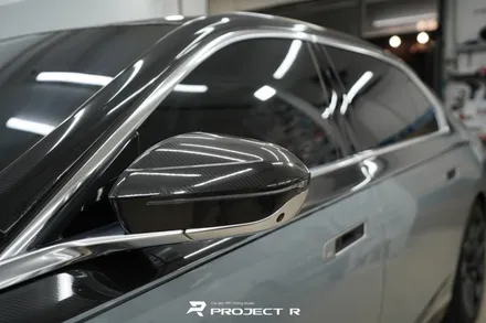 부천 BMW 7시리즈 740i 듀오톤 랩핑, 상단 울트라핏 카본 PPF 시공, 프로젝트알 / 부천 원미구 상동