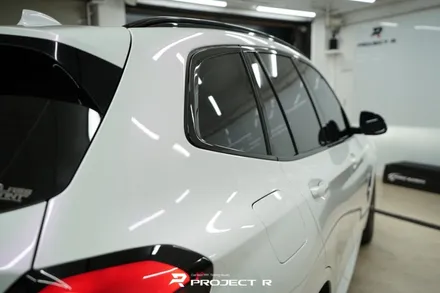 BMW iX3 전체 랩핑 비닐프로그 고광택 글로시 화이트 퍼플 시공 / 프로젝트알 / 부천 원미구 상동
