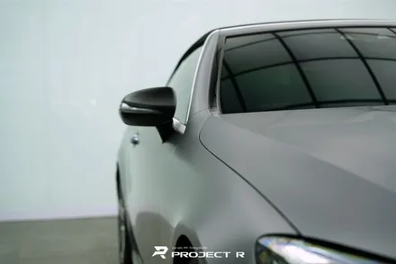벤츠 E클래스 E450 카브리올레 전체 랩핑, 3M 사틴 다크그레이 시공, 부천 프로젝트알 / 부천 원미구 상동