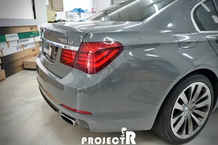 BMW 7시리즈 전체랩핑, 750LI 에이버리 유광 락그레이 자동차 래핑 by 부천 프로젝트알 / 부천 원미구 상동