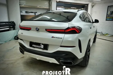 BMW X6 에이버리 사틴 화이트펄 전체 랩핑, 크롬죽이기 / 부천랩핑 프로젝트알 / 부천 원미구 상동