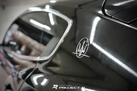 마세라티 르반떼 전체 랩핑 시공, 3M유광블랙 자동차 랩핑/ 부천 프로젝트알 / 부천 원미구 상동
