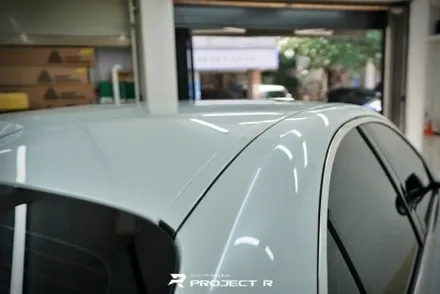 벤츠 S클래스 S400 전체 랩핑 재시공, 비닐프로그 고광택 화이트펄, 부천 자동차래핑 프로젝트R / 부천 원미구 상동