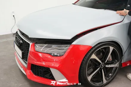 아우디 RS7 전체랩핑 3M2080 배틀쉽그레이, 부천 약대동 자동차랩핑 프로젝트알 / 부천 원미구 상동