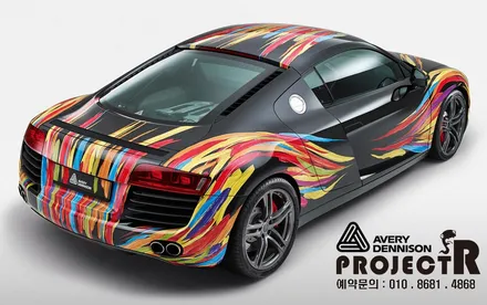 쉐보레 아베오 에이버리 유광블랙 투톤랩핑(루프, 필러, 사이드미러 부분 랩핑) by 부천 상동 자동차 래핑 전문 프로젝트R / 부천 원미구 상동