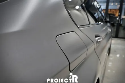 BMW 5시리즈 528i 에이버리 사틴그레이 전체 랩핑, 부천 자동차 래핑 전문 프로젝트R / 부천 원미구 상동