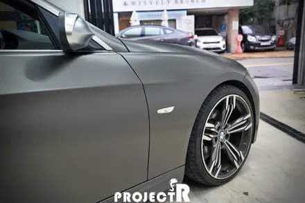 BMW 3시리즈 컨버터블 전체랩핑, 에이버리 사틴 바솔트 메탈릭 시공 in 부천랩핑 프로젝트알 / 부천 원미구 상동
