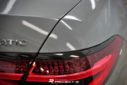 벤츠 S클래스 S400d 에이버리 락그레이 전체랩핑, 3M유광블랙 크롬 죽이기, 부천 프로젝트알 / 부천 원미구 상동