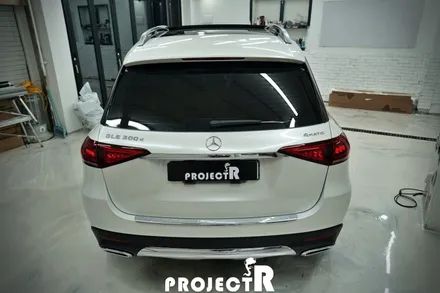 벤츠 GLE 300d 전체랩핑, 에이버리 유광 화이트 자동차 래핑 시공기 by 프로젝트알 / 부천 원미구 상동