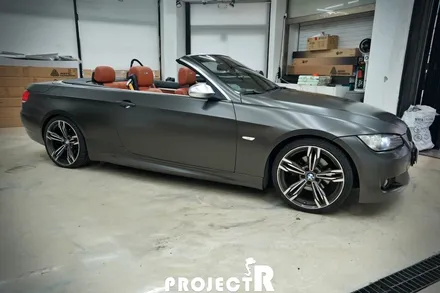BMW 3시리즈 컨버터블 전체랩핑, 에이버리 사틴 바솔트 메탈릭 시공 in 부천랩핑 프로젝트알 / 부천 원미구 상동