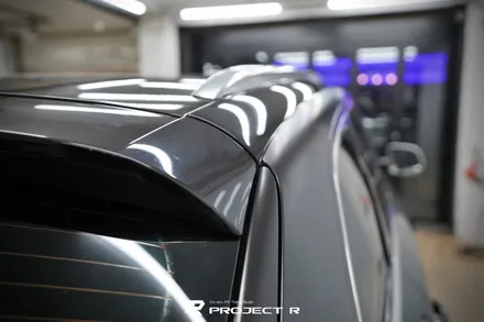 아우디 Q7 전체 랩핑, 3M2080 사틴블랙 재시공, 부천랩핑 프로젝트알 / 부천 원미구 상동