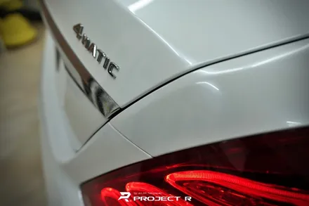 부천 벤츠 S클래스 S350d 전체랩핑, 비닐프로그 유광 화이트펄 재시공, 프로젝트알 / 부천 원미구 상동