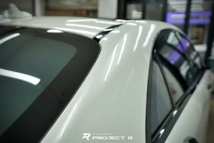 벤츠 S63 AMG 에이버리 유광 화이트펄 전체 랩핑, 부천 자동차랩핑 프로젝트알 / 부천 원미구 상동