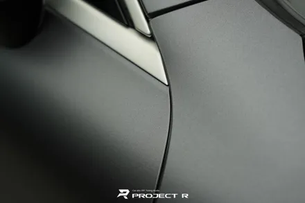 벤츠 E클래스 E450 카브리올레 전체 랩핑, 3M 사틴 다크그레이 시공, 부천 프로젝트알 / 부천 원미구 상동