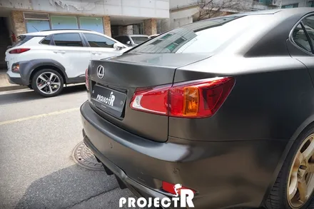 렉서스 IS250 3M1080 사틴 골드 더스트 블랙 전체 랩핑 재시공 작업 by 부천 자동차 래핑 프로젝트R / 부천 원미구 상동