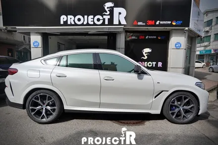 BMW X6 신차패키지 글라스틴트 선셋 열차단 썬팅, 헤드라이트 생활보호PPF, 루프스킨 시공기 by 부천 프로젝트알 / 부천 원미구 상동