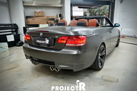 BMW 3시리즈 컨버터블 전체랩핑, 에이버리 사틴 바솔트 메탈릭 시공 in 부천랩핑 프로젝트알 / 부천 원미구 상동