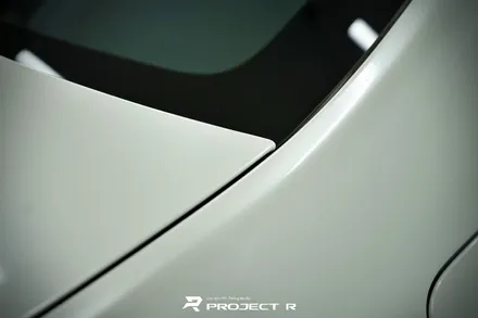 벤츠 S63 AMG 에이버리 유광 화이트펄 전체 랩핑, 부천 자동차랩핑 프로젝트알 / 부천 원미구 상동