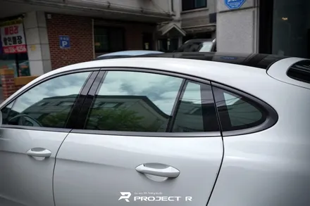 포르쉐 파나메라 펠트지 및 글라스틴트 선셋 열차단 썬팅, 헤드라이트 스모그 PPF, 부천 상동 프로젝트알 / 부천 원미구 상동