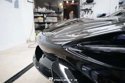 맥라렌 765LT 앞범퍼 사고, 울트라핏 블랙 PPF 재시공, 부천PPF 프로젝트알 / 부천 원미구 상동